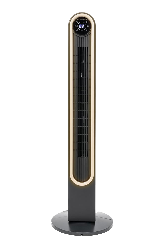 Narvik Ventilador de Torre Silencioso de 60W con Luz, Control Remoto y Panel Touch, Modelo NA5042