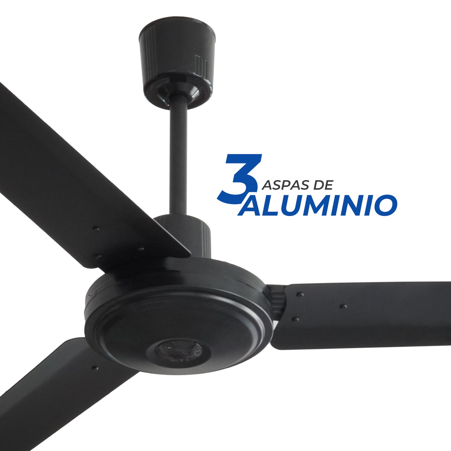 Narvik Ventilador de Techo de 56" Con 3 Aspas de Aluminio con Control de Pared para Uso Industrial, Modelo NA3030