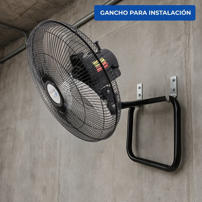 Narvik Ventilador Industrial 2 en 1: Piso y Pared de 16", Modelo NA1016