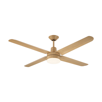 Narvik Ventilador de Techo Con Luz de 56"  4 Aspas de Aluminio con Acabado de Madera Control de Pared, Modelo NA3024