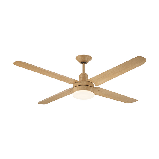 Narvik Ventilador de Techo Con Luz de 56"  4 Aspas de Aluminio con Acabado de Madera Control de Pared, Modelo NA3024