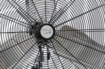 Narvik Ventilador Industrial de Pedestal de 24" 235 W con 3 Aspas de Aluminio, Modelo NA1024