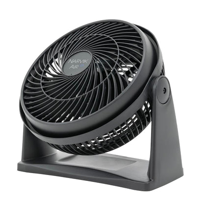 Narvik Ventilador de 9" 2 en 1: Piso y Pared  33W Silencioso con Aspas Plásticas, Modelo NA2009