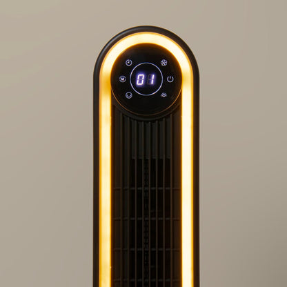 Narvik Ventilador de Torre Silencioso de 60W con Luz, Control Remoto y Panel Touch, Modelo NA5042