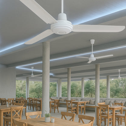 Narvik Ventilador de Techo de 56" Con 3 Aspas de Aluminio con Control de Pared para Uso Industrial, Modelo NA3031