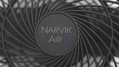 Narvik Ventilador de 9" 2 en 1: Piso y Pared  33W Silencioso con Aspas Plásticas, Modelo NA2009